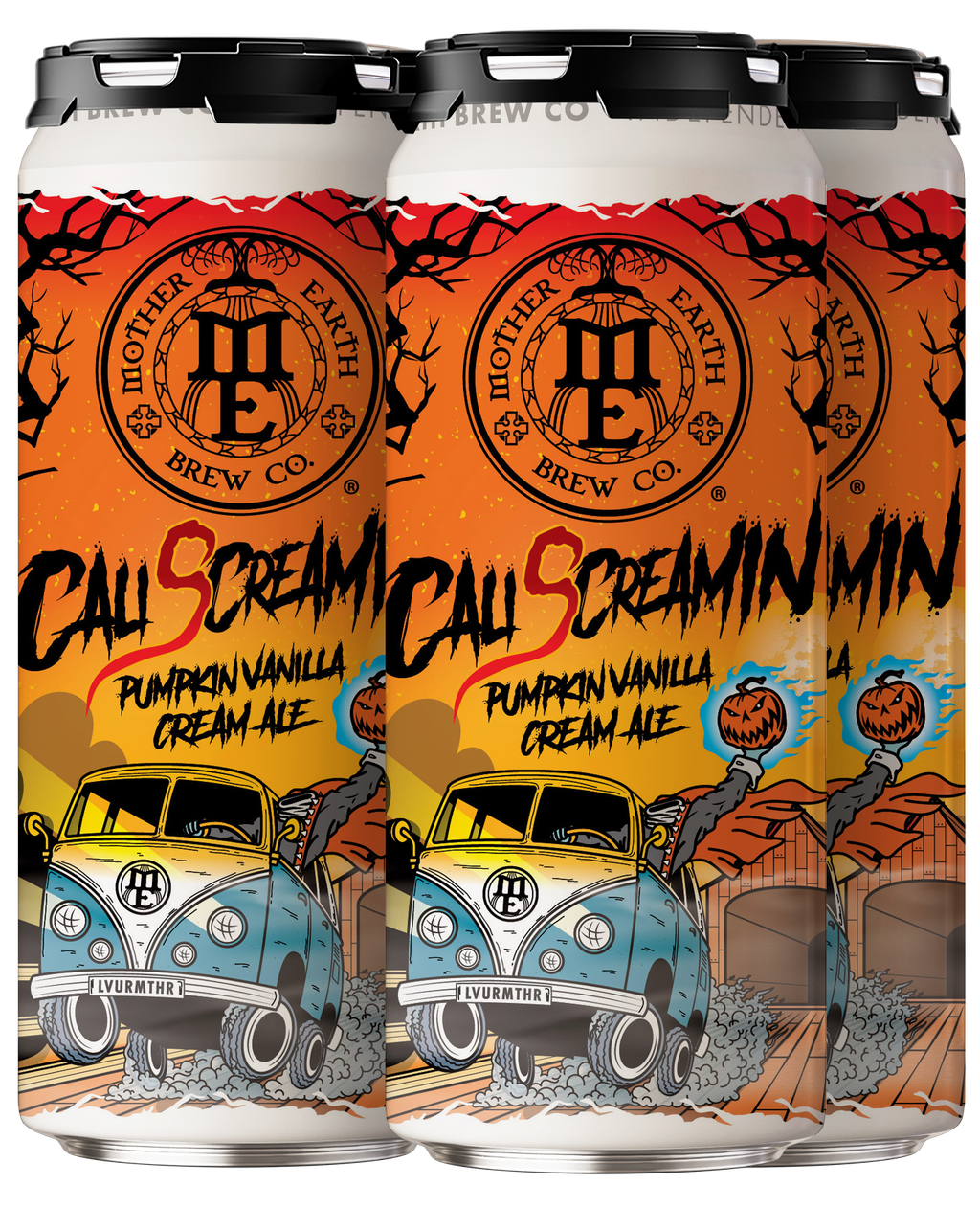 Mother Earth Brew Co. Cali Screamin' Pumpkin Vanilla Cream Ale 4-pack