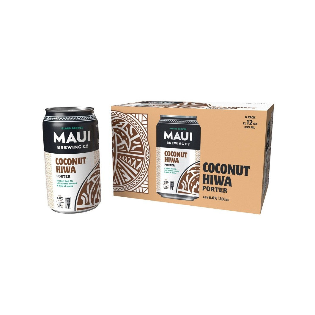 Maui Brewing Coconut Hiwa Porter - 6-Pack (12oz Cans)